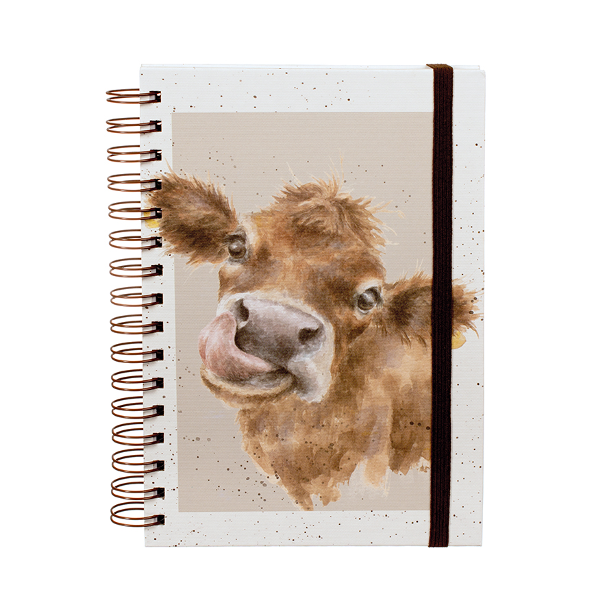 Wrendale Designs Moo Small Notebook, Cow image number null